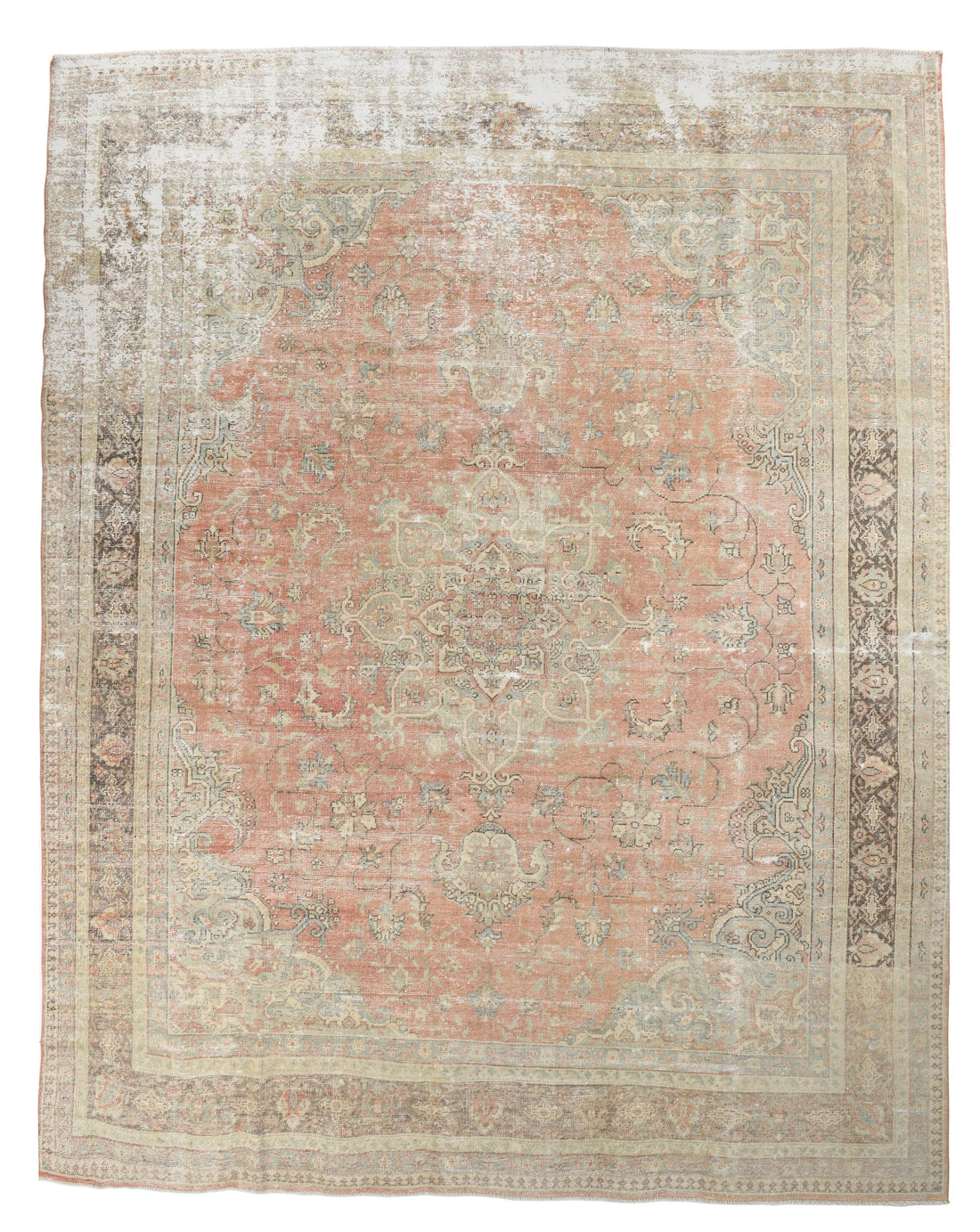 Turkish Vintage Rug 9’4’’ x 11’9’’ ft