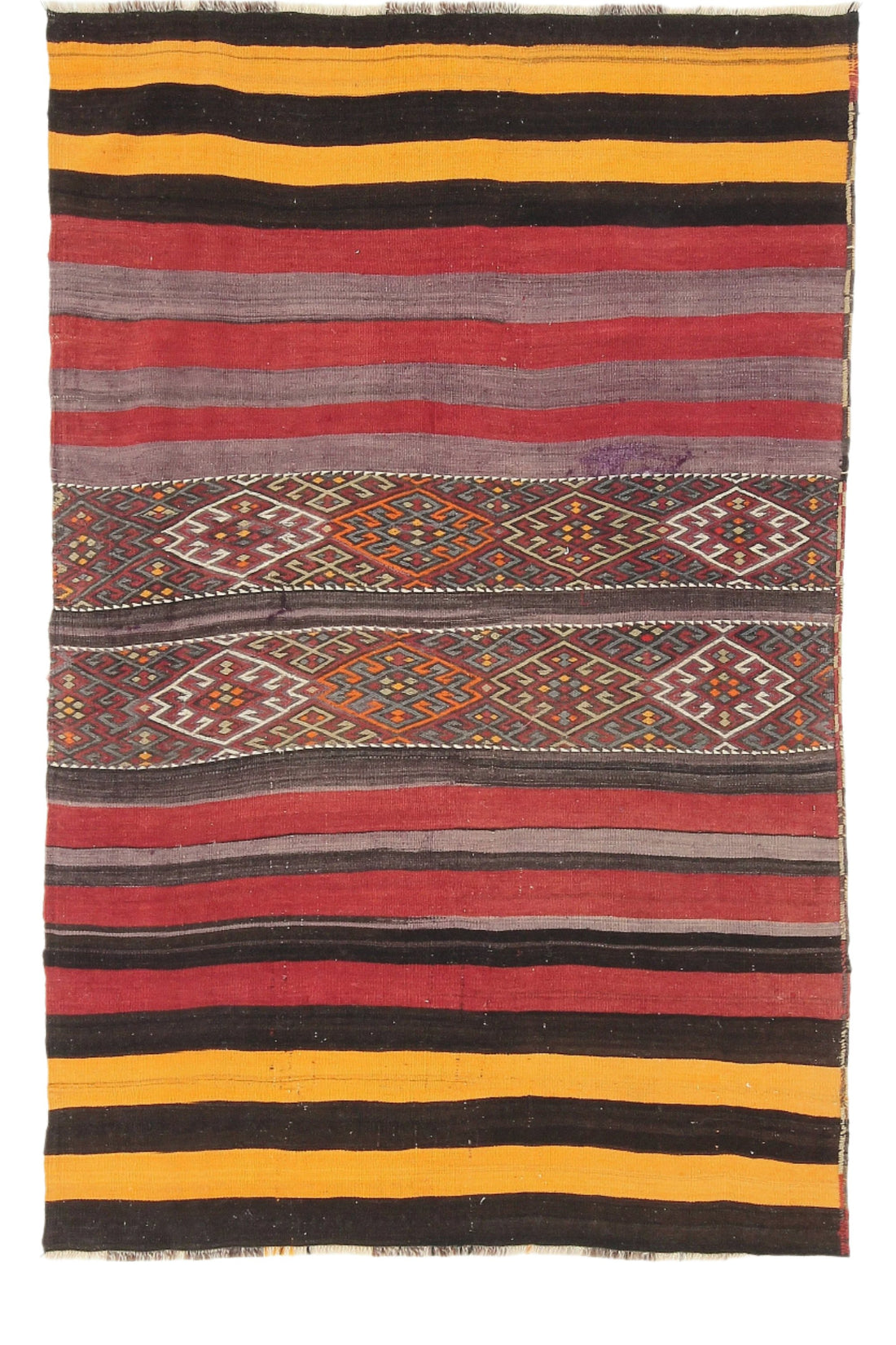 Vintage Kilim Anatolian 3'8" x 5'10" ft