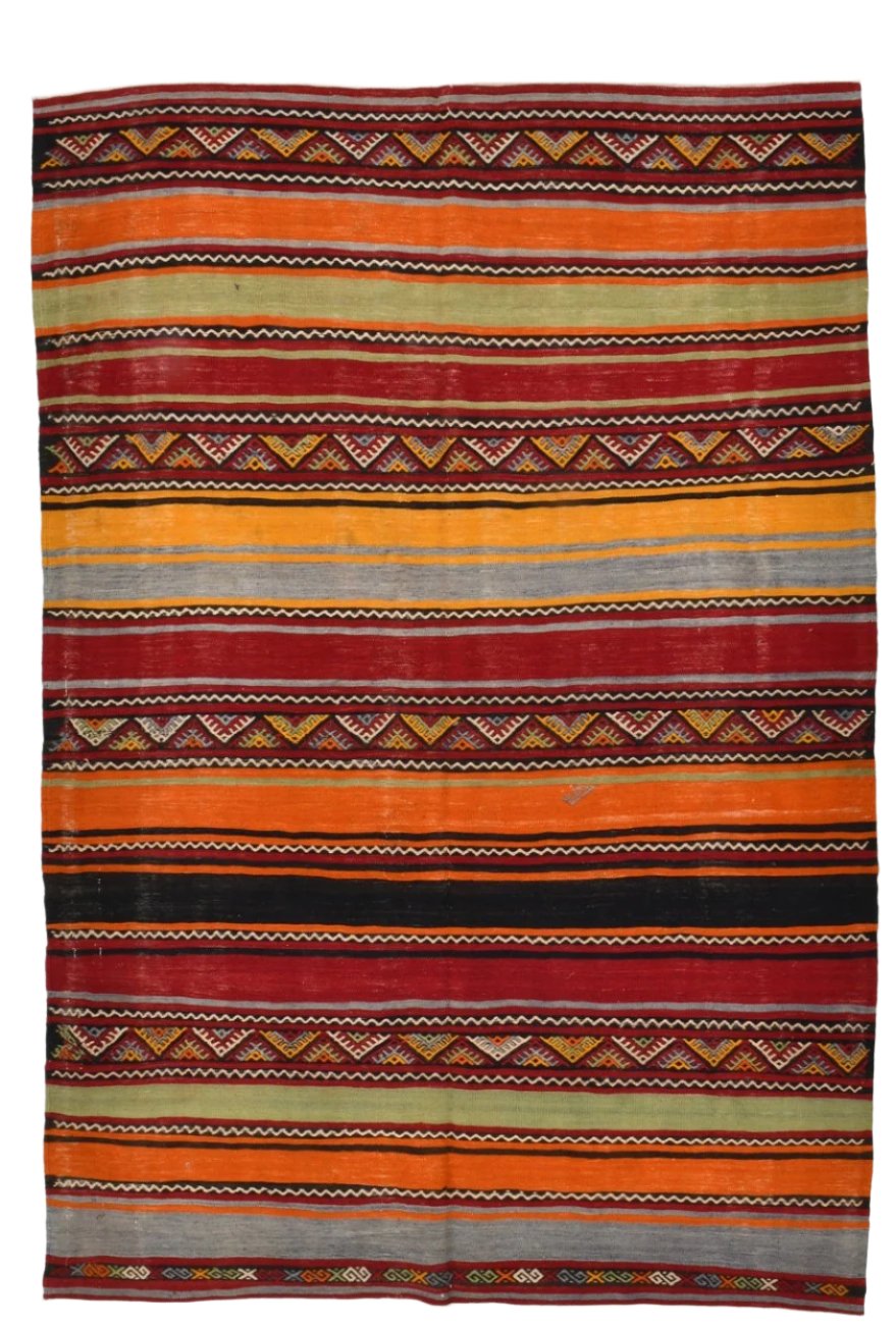 Vintage Kilim Anatolian 5'2" x 7'5" ft