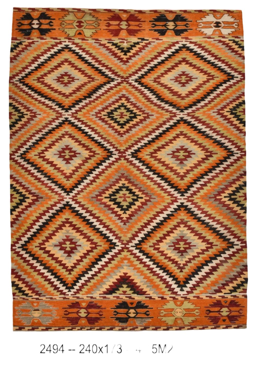 Vintage Kilim Anatolian 5’8’’ x 7’10’’ ft