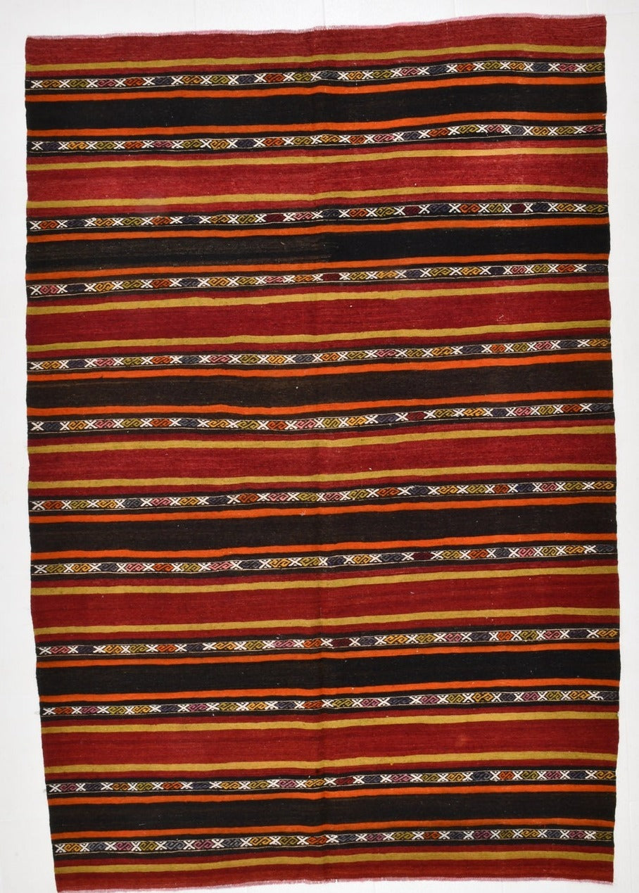 Vintage Kilim Anatolian 6'0" x 8'10" ft