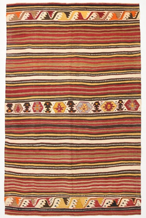 Vintage Kilim Anatolian 6'0" x 9'1" ft